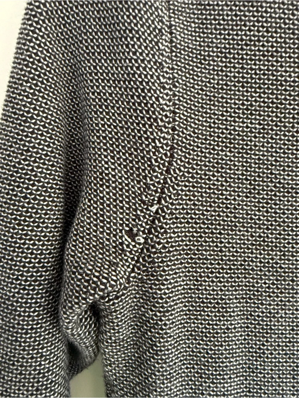 Ann Taylor Black White Knit Sweater Dress XS 3/4 Sleeve